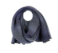 The Olive House® Womens Ombre Pleated Scarf Grey Blue