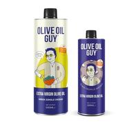 The Olive Oil Guy Olive Oil Extra Virgin, High Polyphenol Infused Olive Oil, Cold Pressed & Early Harvest 250ml (Truffle & First Edition Greek EVOO)