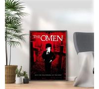 The Omen, Horror Movie Print, Scary Thriller Film Poster, A4 and A3 Size Frame Options Available,Great Home, Pub, Café, Bar Wall Art Print, House gift for horror lovers (A3 Print Only)