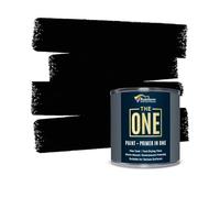 THE ONE All-In-One Paint & Primer - Black Satin, 250 ml | Multi-Surface 1 Coat Formula | Easy Indoor & Outdoor Decorating for Home & Garden Walls, Floors & Furniture | Durable, Water-Based & Low VOC