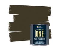 THE ONE All-In-One Paint & Primer - Brown Satin, 250 ml | Multi-Surface 1 Coat Formula | Easy Indoor & Outdoor Decorating for Home & Garden Walls, Floors & Furniture | Durable, Water-Based & Low VOC