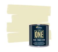 THE ONE All-In-One Paint & Primer - Cream Matt, 2.5 L | Multi-Surface 1 Coat Formula | Easy Indoor & Outdoor Decorating for Home & Garden Walls, Floors & Furniture | Durable, Water-Based & Low VOC