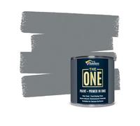 THE ONE All-In-One Paint & Primer - Grey Matt, 1 L | Multi-Surface 1 Coat Formula | Easy Indoor & Outdoor Decorating for Home & Garden Walls, Floors & Furniture | Durable, Water-Based & Low VOC