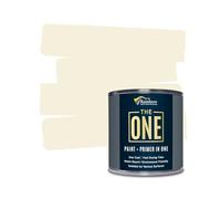 The ONE All-In-One Paint & Primer - Light Cream Satin, 2.5 L | Multi-Surface 1 Coat Formula | Easy Indoor & Outdoor Decorating for Home & Garden Wall, Floors, Furniture | Durable, Water-Based, Low VOC