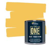 THE ONE All-In-One Paint & Primer - Yellow Satin, 1 L | Multi-Surface 1 Coat Formula | Easy Indoor & Outdoor Decorating for Home & Garden Walls, Floors & Furniture | Durable, Water-Based & Low VOC