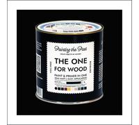 The One for Wood Paint & Primer 1L Black No. 1 Time Goes So Fast | Semi Matt Finish, Bio-Based & VOC-Free Formula for Wooden Furniture & Surfaces | Durable & Easy Indoor Home Decorating
