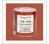 The One for Wood Paint & Primer 1L Orange No. 1 Bonfire Night | Semi Matt Finish, Bio-Based & VOC-Free Formula for Wooden Furniture & Surfaces | Durable & Easy Indoor Home Decorating