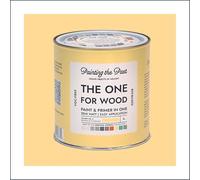 The One for Wood Paint & Primer 1L Yellow No. 2 Reading by Flashlight | Semi Matt Finish, Bio-Based & VOC-Free Formula for Wooden Furniture & Surfaces | Durable & Easy Indoor Home Decorating