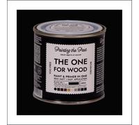 The One for Wood Paint & Primer 250ml Black No. 1 Time Goes So Fast | Semi Matt Finish, Bio-Based & VOC-Free Formula for Wooden Furniture & Surfaces | Durable & Easy Indoor Home Decorating