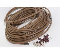 The One Stop Sat Shop ® 15m Brown Universal RF Coax Aerial Satellite Sky Cable TV Extension Lead Kit