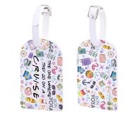 The One Where They Go On A Cruise Gift Summer Vacation Sea Life Gift Best Friends Cruise Time Luggage Tag, Where They Go