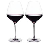 The One Wine Glass - Perfectly Designed Shaped Red Wine Glasses For All Types of Red Wine By Master Sommelier Andrea Robinson, Premium Set Of 2 No Lead Crystal Glasses, and Break Resistant