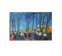 The Onion Market by Raoul Dufy Painting Art Poster Wall Art Canvas Living Room Bedroom Decor Artworks 20x30inch(50x75cm)