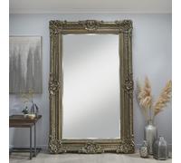 The Online Mirror Shop Decorative Mirror Belgravia Grand Rectangular Shape With Antique Silver Frame- H 223Cmxw 142Cmxd 11Cm For Hanging In Bedroom