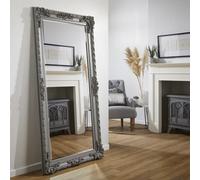 The Online Mirror Shop Leaner Mirror Grand Louis Rectangular Shape With Grey Frame- H 180Cmxw 90Cmxd 6.5Cm For Hanging In Bedroom, Hallway