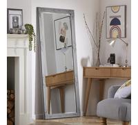 The Online Mirror Shop Leaner Mirror Highbury Rectangular Shape With Antique Grey Frame- H 165Cm X W 74Cm For Hanging In Bedroom, Living Room