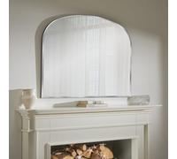 The Online Mirror Shop Overmantle Mirror Bevelled Edge Glass Simplistic Finish With Black Frame - H 71Cm X W 93Cm For Hang Anywhere Inside Of Your Home