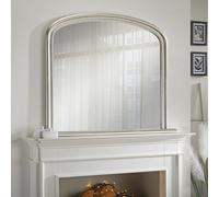 The Online Mirror Shop Overmantle Mirror Osborne Arched Shape With Champagne Frame H 94Cm X W 119Cm X D 4Cm For Hanging Above The Fireplace