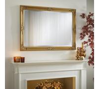 The Online Mirror Shop Wall Mirror Highbury Rectangular Shape With Antique Gold Frame- H 104Cm X W 74Cm X D 3.5Cm For Hanging In Any Living Area