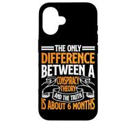 The Only Difference Between A Conspiracy Theory ||- Case for iPhone 16
