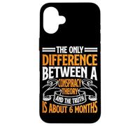The Only Difference Between A Conspiracy Theory ||- Case for iPhone 16 Plus