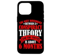 The Only Difference Between A Conspiracy Theory |- Case for iPhone 16 Pro Max