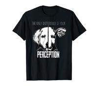 The Only Difference Is Your Perception - Dog - Cow T-Shirt
