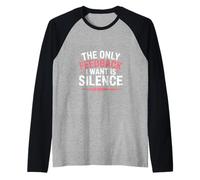 The Only Feedback I Want Is Silence Audio Engineer Raglan Baseball Tee