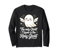 The Only Ghost I Know is The Holy Ghost Christian Halloween Long Sleeve T-Shirt