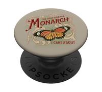 The Only Orange Monarch I Care About Retro Butterfly PopSockets Adhesive PopGrip