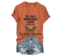 The Only Orange Monarch I Want in My Life Tee for Women (Orange L)