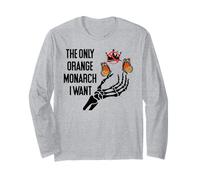 The Only Orange Monarch I Want We Only Need One No Kings USA Long Sleeve T-Shirt