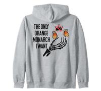The Only Orange Monarch I Want We Only Need One No Kings USA Zip Hoodie