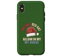 The Only Red Hat Allowed Retro Santa Anti Trump Christmas Case for iPhone X/XS