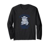 The Only Squat I’m Doing is Diddly Cowboy Frog Long Sleeve T-Shirt