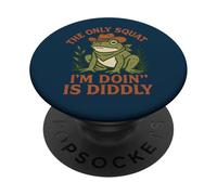 The Only Squat I’m Doing Is Diddly Cowboy Frog PopSockets Adhesive PopGrip