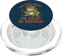 The Only Squat I’m Doing Is Diddly Cowboy Frog PopSockets PopGrip for MagSafe