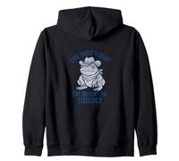 The Only Squat I’m Doing Is Diddly Cowboy Frog Zip Hoodie
