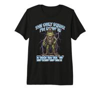 The Only Squat I'm Doin' is Diddly Cowboy Western Frog Meme Premium T-Shirt