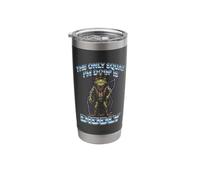 The Only Squat I'm Doin' is Diddly Cowboy Western Frog Meme Stainless Steel Insulated Tumbler