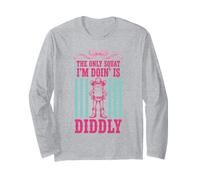 The Only Squat I'm Doin' is Diddly Frog Meme Men Women Long Sleeve T-Shirt