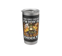The Only Squat I'm Doin' is Diddly Frog Meme Men Women Stainless Steel Insulated Tumbler
