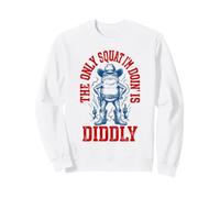The Only Squat I'm Doin' Is Diddly Frog Meme Men Women Sweatshirt
