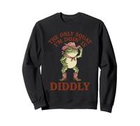 The Only Squat I'm Doin' Is Diddly Frog Meme Men Women Sweatshirt