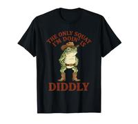 The Only Squat I'm Doin' is Diddly Frog Meme Men Women T-Shirt