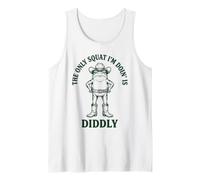 The Only Squat I'm Doin' is Diddly Frog Meme Men Women Tank Top