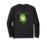 The Only Squat I'm Doin' is Diddly Funny Frog Long Sleeve T-Shirt