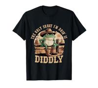 The Only Squat I'm Doin' is Diddly Funny Frog Meme T-Shirt