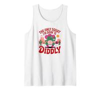 The Only Squat I'm Doin' is Diddly - Funny Frog Tank Top