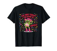 The Only Squat I'm Doin' is Diddly Pink Cowgirl Frog T-Shirt